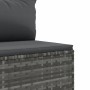 Gartensofa-Set und Kissen, 10-teilig, aus grauem Kunststoff-Rattan. von , Gartensets - Ref: Foro24-3308346, Preis: 687,63 €, ...