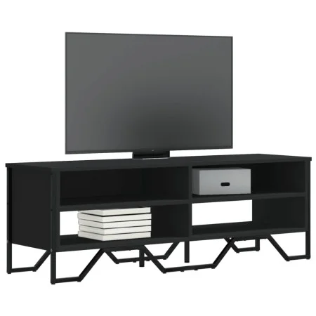 Mueble de TV madera de ingeniería negro 122x34x41 cm von , TV-Möbel - Ref: Foro24-848569, Preis: 61,76 €, Rabatt: %