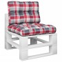 Cojines para palets 2 unidades tela a cuadros rojos von , Kissen für Stühle und Sofas - Ref: Foro24-360658, Preis: 36,54 €, R...
