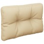 Cojines para palets 2 unidades tela beige by , Cushions for chairs and sofas - Ref: Foro24-360670, Price: 65,39 €, Discount: %