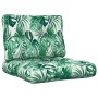 Palettenkissen, 2 Stück, Blattmuster-Stoff von , Kissen für Stühle und Sofas - Ref: Foro24-360679, Preis: 55,60 €, Rabatt: %