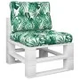 Cojines para palets 2 unidades tela estampado de hojas by , Cushions for chairs and sofas - Ref: Foro24-360679, Price: 54,30 ...