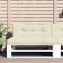 Cojines para sofá de palets 2 unidades tela crema by , Cushions for chairs and sofas - Ref: Foro24-360735, Price: 105,81 €, D...