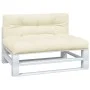 Cojines para sofá de palets 2 unidades tela crema by , Cushions for chairs and sofas - Ref: Foro24-360735, Price: 105,81 €, D...