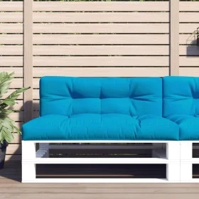 Cojines para palets 2 unidades tela azul by , Cushions for chairs and sofas - Ref: Foro24-360737, Price: 74,79 €, Discount: %