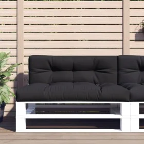 Cojines para palets 2 unidades tela negro by , Cushions for chairs and sofas - Ref: Foro24-360740, Price: 101,41 €, Discount: %
