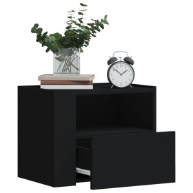Mesitas de noche de pared 2 unidades negra 45x30x35 cm by , Nightstands - Ref: Foro24-848314, Price: 70,45 €, Discount: %