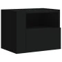Mesitas de noche de pared 2 unidades negra 45x30x35 cm de , Mesitas de noche - Ref: Foro24-848314, Precio: 69,55 €, Descuento: %