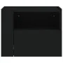 Mesitas de noche de pared 2 unidades negra 45x30x35 cm de , Mesitas de noche - Ref: Foro24-848314, Precio: 69,55 €, Descuento: %
