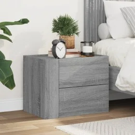 Nachttisch in Wandfarbe Grau Sonoma 45x30x35 cm von , Nachttische - Ref: Foro24-848335, Preis: 42,48 €, Rabatt: %