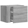 Mesita de noche de pared color gris Sonoma 45x30x35 cm by , Nightstands - Ref: Foro24-848335, Price: 42,47 €, Discount: %