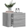 Mesita de noche de pared color gris Sonoma 45x30x35 cm by , Nightstands - Ref: Foro24-848335, Price: 42,47 €, Discount: %