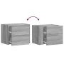 Mesita de noche de pared color gris Sonoma 45x30x35 cm by , Nightstands - Ref: Foro24-848335, Price: 42,47 €, Discount: %