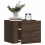 Mesita de noche de pared marrón roble 45x30x35 cm de , Mesitas de noche - Ref: Foro24-848337, Precio: 42,47 €, Descuento: %