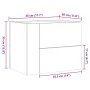 Mesita de noche de pared marrón roble 45x30x35 cm de , Mesitas de noche - Ref: Foro24-848337, Precio: 42,47 €, Descuento: %