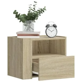 Mesitas de noche de pared 2 unidades roble Sonoma 45x30x35 cm by , Nightstands - Ref: Foro24-848316, Price: 67,48 €, Discount: %
