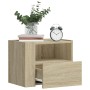 Wand-Nachttische, 2 Stück, Sonoma-Eiche, 45x30x35 cm. von , Nachttische - Ref: Foro24-848316, Preis: 68,35 €, Rabatt: %