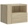 Wand-Nachttische, 2 Stück, Sonoma-Eiche, 45x30x35 cm. von , Nachttische - Ref: Foro24-848316, Preis: 68,35 €, Rabatt: %