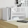 Organizador escritorio madera ingeniería blanco 44,5x24x25 cm by , Classification and organization - Ref: Foro24-848038, Pric...