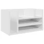 Organizador escritorio madera ingeniería blanco 44,5x24x25 cm by , Classification and organization - Ref: Foro24-848038, Pric...
