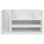 Organizador escritorio madera ingeniería blanco 44,5x24x25 cm by , Classification and organization - Ref: Foro24-848038, Pric...