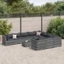Set de sofás de jardín 11 pzas y cojines ratán sintético gris by , Garden sets - Ref: Foro24-3308338, Price: 713,67 €, Discou...