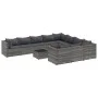 Set de sofás de jardín 11 pzas y cojines ratán sintético gris by , Garden sets - Ref: Foro24-3308338, Price: 713,67 €, Discou...