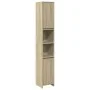 Badezimmerschrank aus Sperrholz in Eichenholzfarbe, 30x30x183,5 cm. von , Badezimmermöbel - Ref: Foro24-849608, Preis: 67,00 ...