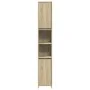 Badezimmerschrank aus Sperrholz in Eichenholzfarbe, 30x30x183,5 cm. von , Badezimmermöbel - Ref: Foro24-849608, Preis: 67,00 ...
