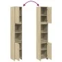 Badezimmerschrank aus Sperrholz in Eichenholzfarbe, 30x30x183,5 cm. von , Badezimmermöbel - Ref: Foro24-849608, Preis: 67,00 ...