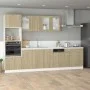 Unterschrank mit Schublade aus Sperrholz in Eichenfarbe 80x46x81,5cm von , Küchenschränke - Ref: Foro24-849615, Preis: 92,25 ...