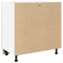 Unterschrank mit Schublade aus Sperrholz in Eichenfarbe 80x46x81,5cm von , Küchenschränke - Ref: Foro24-849615, Preis: 93,68 ...