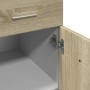 Unterschrank mit Schublade aus Sperrholz in Eichenfarbe 80x46x81,5cm von , Küchenschränke - Ref: Foro24-849615, Preis: 93,68 ...