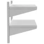 Edelstahl-Wandregal silber 75x40x60 cm von , Regale und Regale - Ref: Foro24-30312, Preis: 57,64 €, Rabatt: %