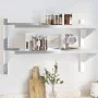 Estante de pared acero inoxidable plateado 100x30x60 cm von , Regale und Regale - Ref: Foro24-30310, Preis: 68,15 €, Rabatt: %