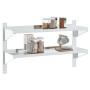 Estante de pared acero inoxidable plateado 100x30x60 cm by , Shelves and shelves - Ref: Foro24-30310, Price: 69,61 €, Discoun...