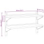 Estante de pared acero inoxidable plateado 100x30x60 cm by , Shelves and shelves - Ref: Foro24-30310, Price: 69,61 €, Discoun...