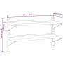 Estante de pared acero inoxidable plateado 100x30x60 cm von , Regale und Regale - Ref: Foro24-30310, Preis: 68,15 €, Rabatt: %