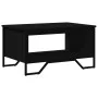 Mesa de centro madera de ingeniería negra 75x51x40 cm de , Mesas de centro - Ref: Foro24-848484, Precio: 50,59 €, Descuento: %