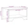 Mesa de centro madera de ingeniería negra 75x51x40 cm de , Mesas de centro - Ref: Foro24-848484, Precio: 50,59 €, Descuento: %