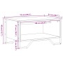 Mesa de centro madera de ingeniería negra 75x51x40 cm von , Couchtisch - Ref: Foro24-848484, Preis: 51,39 €, Rabatt: %