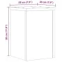 Pflanzenständer 2 Stück Eichenholz Sonoma 20x20x30 cm von , Topfständer - Ref: Foro24-852899, Preis: 33,05 €, Rabatt: %