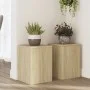Pflanzenständer 2 Stück Eichenholz Sonoma 25x25x35 cm von , Topfständer - Ref: Foro24-852908, Preis: 39,76 €, Rabatt: %