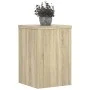 Soportes de plantas 2 uds madera roble Sonoma 25x25x35 cm de , Soportes para macetas - Ref: Foro24-852908, Precio: 37,57 €, D...