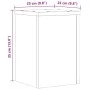 Pflanzenständer 2 Stück Eichenholz Sonoma 25x25x35 cm von , Topfständer - Ref: Foro24-852908, Preis: 39,76 €, Rabatt: %