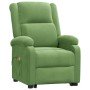 Sillón de masaje elevable terciopelo verde claro