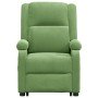 Sillón de masaje elevable terciopelo verde claro