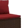 Set de sofás de jardín 4 pzas y cojines ratán sintético marrón by , Garden sets - Ref: Foro24-3308461, Price: 265,76 €, Disco...