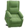 Sillón de masaje elevable terciopelo verde claro