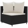 Juego de sofás jardín 4 pzas con cojines ratán sintético negro by , Garden sets - Ref: Foro24-3308456, Price: 305,74 €, Disco...